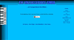 Desktop Screenshot of bw-umzugservice.de
